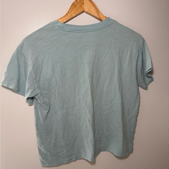 SO Blue Graphic Crop T-Shirt Short Sleeve - Picture 6 of 8